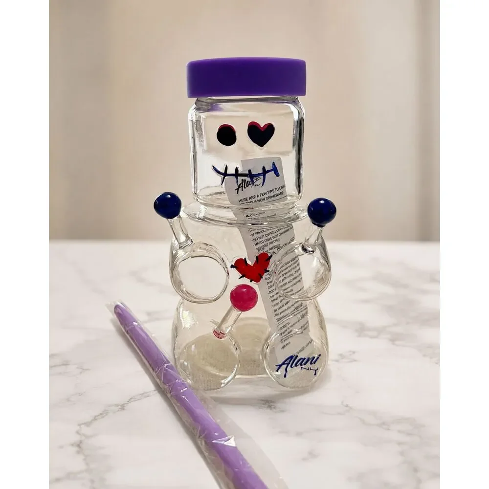 Alani Nu Hexie Glass Cup Limited Edition Curious Collection NEW IN BOX + Straw
